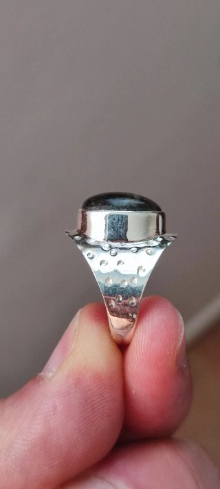 Anillo de Plata y Labradorita.