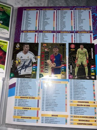 Cartas adrenalyn24/25 .Mbappe,Lamine y Gazzaniga