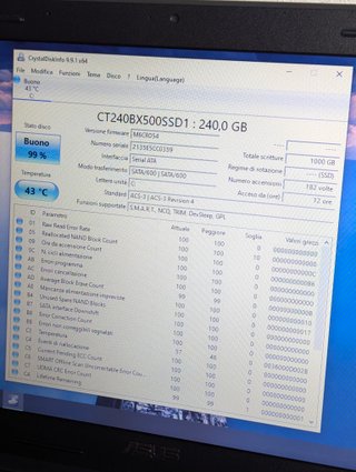 ASUS X54H Laptop - SSD 240GB