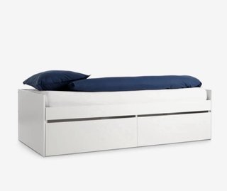 Cama nido blanca con cajones