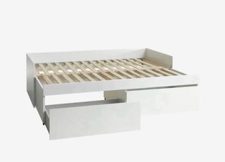 Cama nido blanca con cajones