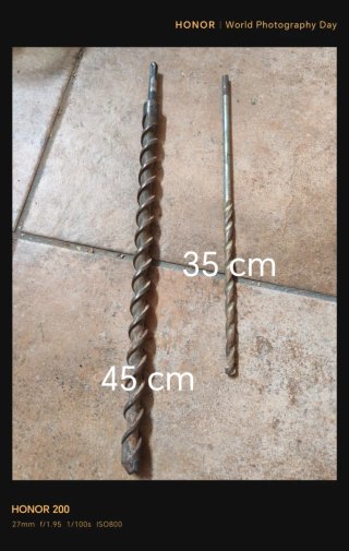 Brocas helicoidal para taladro 45 cm y 35 cm