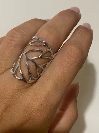 Parure bracciale e anello argento