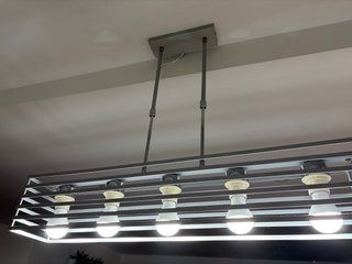 Lámpara de techo moderna gris plateada mate