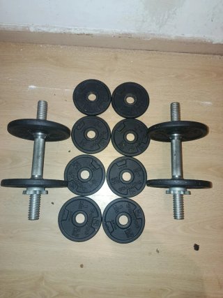 Set 2 Mancuernas Domyos Hierro