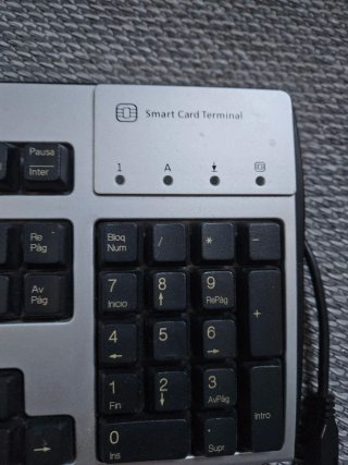 Teclado HP Plata Smart Card Terminal