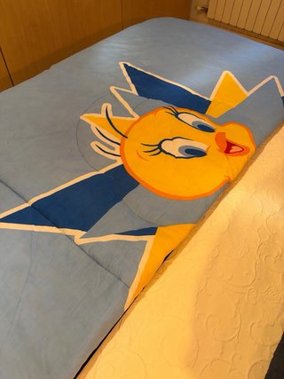 Edredón infantil azul con Piolín