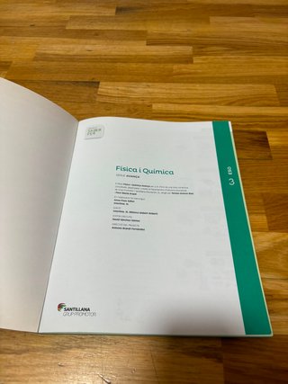 Física i química, 3 ESO sèrie Avança
