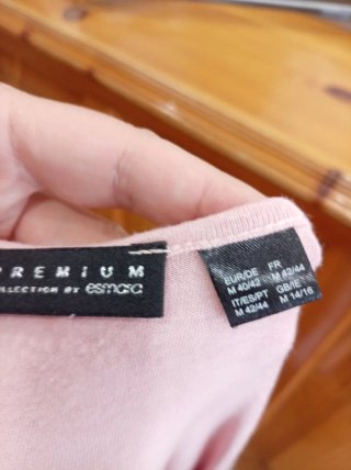 Camiseta rosa satinada Talla M