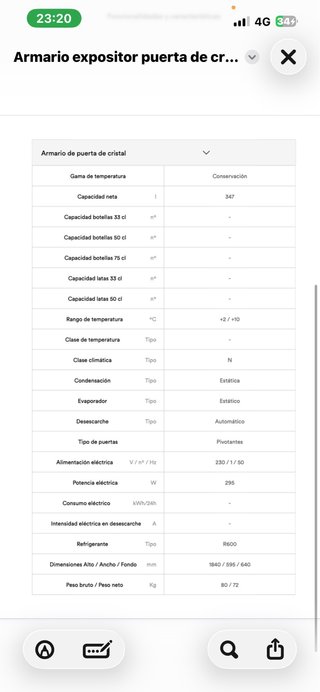 Nevera expositora Edenox