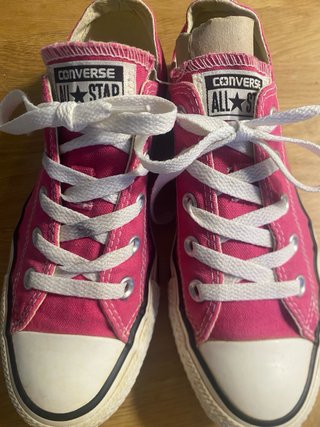 Zapatillas Converse “all star” rosas y blancas