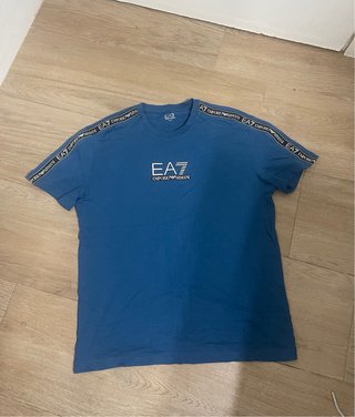 Camiseta Emporio Armani Azul Original