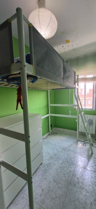 Cama alta IKEA VITVAL 90x200 cm