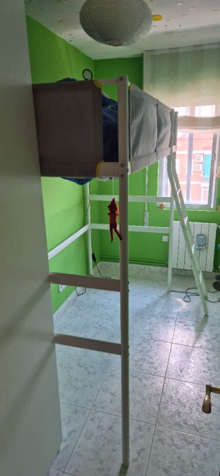 Cama alta IKEA VITVAL 90x200 cm