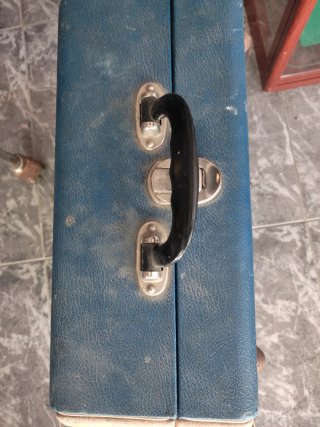 Tocadiscos Hekdor Azul y Verde Vintage