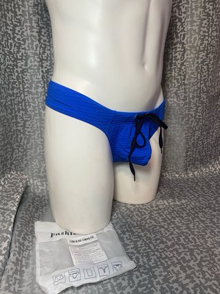 Bañador azul con cordón talla l