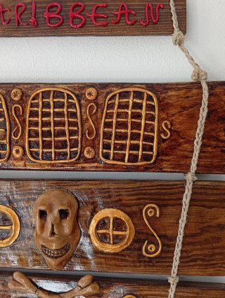 Barco Pirata Fantasma Artesanal