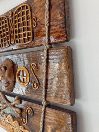 Barco Pirata Fantasma Artesanal