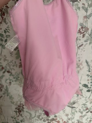 Bañador niña sirena rosa y plateado