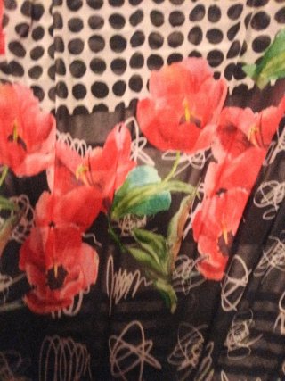 Vestido vintage pepas flores M.L.