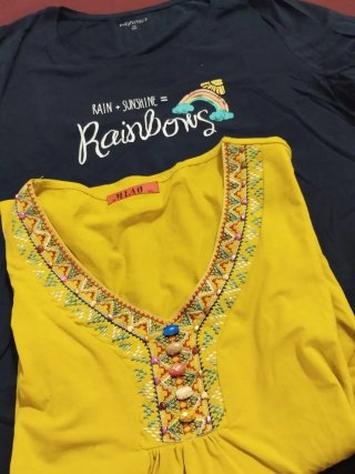 Lote 2 Camisetas Mujer MIAO Talla XXL