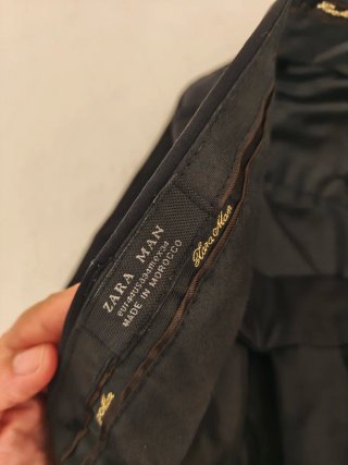 Traje Zara Negro Hombre