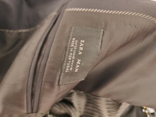 Traje Zara Negro Hombre