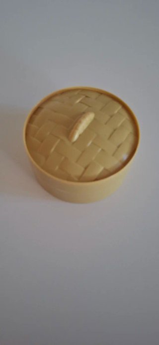 Squishy raviolo con glitter e faccina