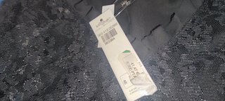 Blusa Yera Negra Encaje Mujer Talla 46