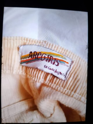 Pantalones pana ARCOIRIS beige