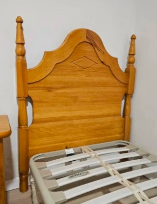 Sinfonier madera 6 cajones, mesita y cabecero