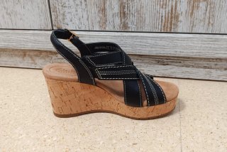 Sandalias Clarks Negras Mujer