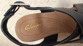 Sandalias Clarks Negras Mujer