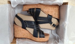 Sandalias Clarks Negras Mujer