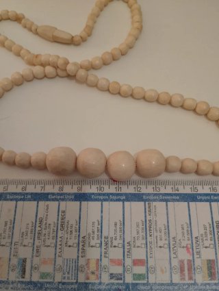 Collana antica perle beige