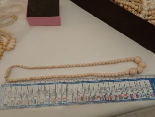 Collana antica perle beige