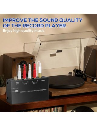 Preamplificador Phono Ultra-Compacto 12V