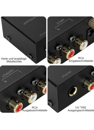 Preamplificador Phono Ultra-Compacto 12V