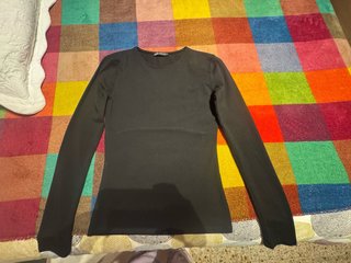 Camiseta manga larga negra