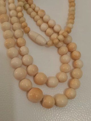Rara collana preziosa perle doppiofilo