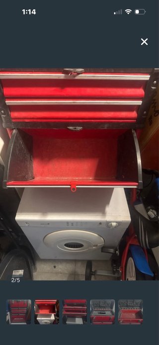Caja de herramientas WAHLEN roja