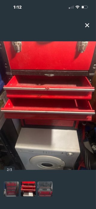 Caja de herramientas WAHLEN roja