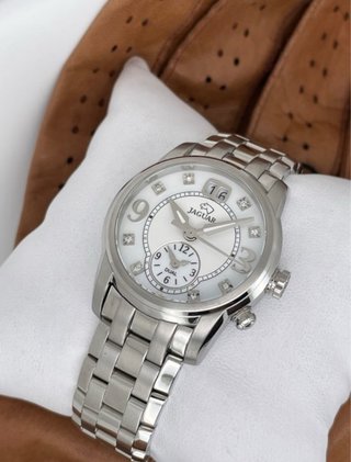 Reloj Jaguar Mujer Diamantes Plata Blanco