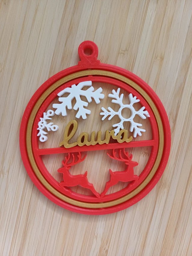 Bola de Navidad LAURA.   Adornos de Navidad