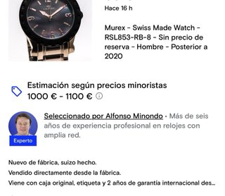 Reloj Murex Mujer Negro/Dorado