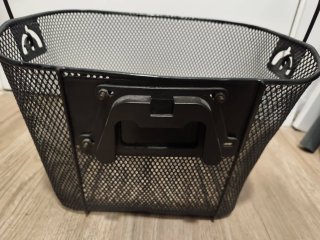 Cesta de bicicleta negra