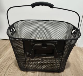 Cesta de bicicleta negra
