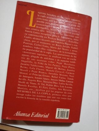 Memoria de la copla la canción española.