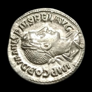 Denario de plata. Gordiano III Moneda Romana