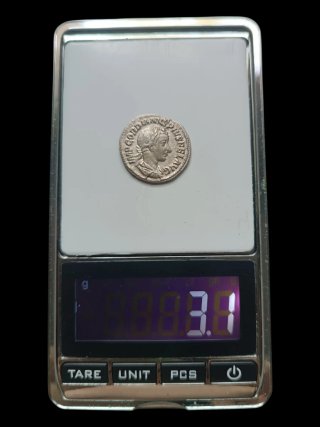 Denario de plata. Gordiano III Moneda Romana